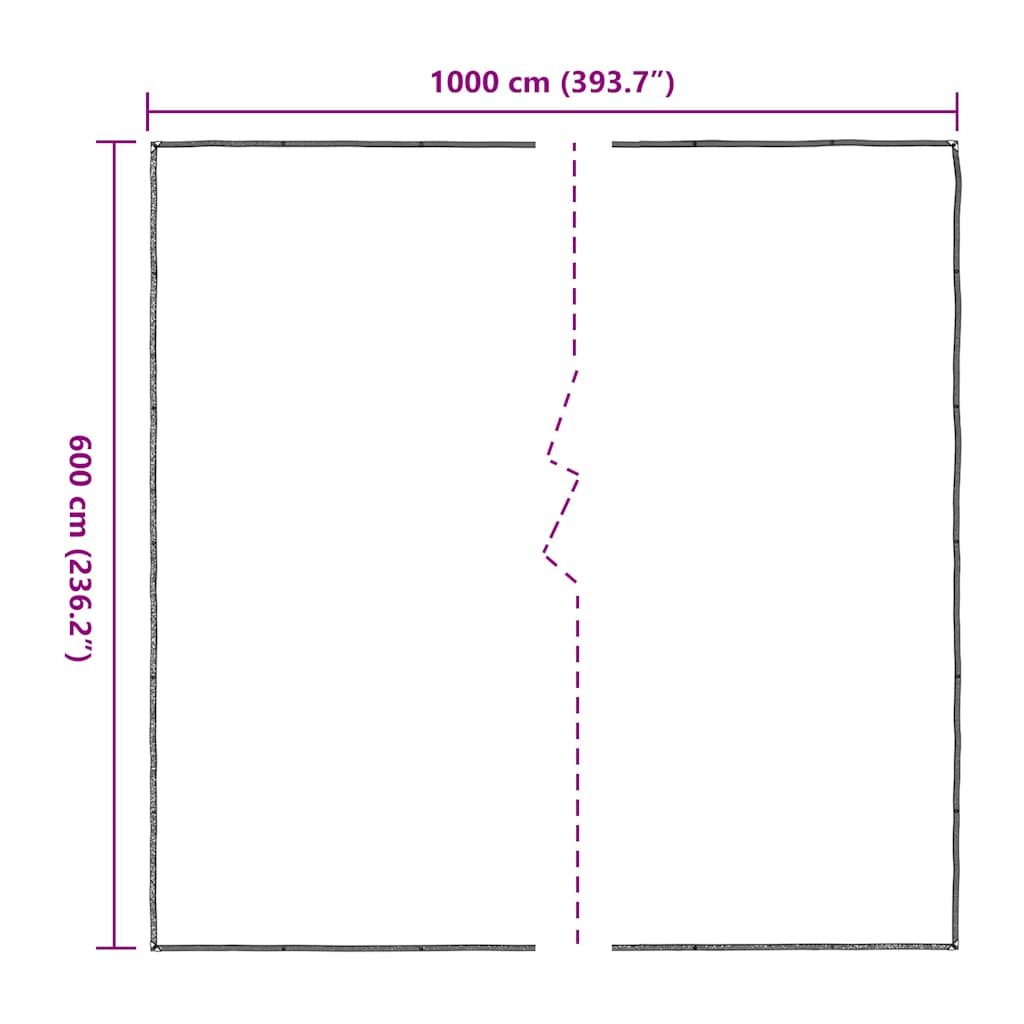 Doorzichtig zeildoek met zeilringen 6x10 m polyethyleen is nu te koop bij PeponiXL, paradijselijk wonen!