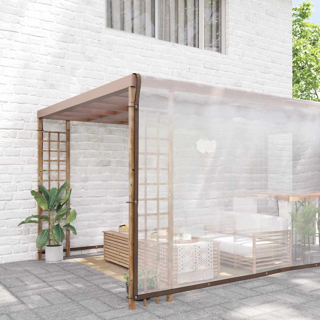 Doorzichtig zeildoek met zeilringen 8x8 m polyethyleen is nu te koop bij PeponiXL, paradijselijk wonen!