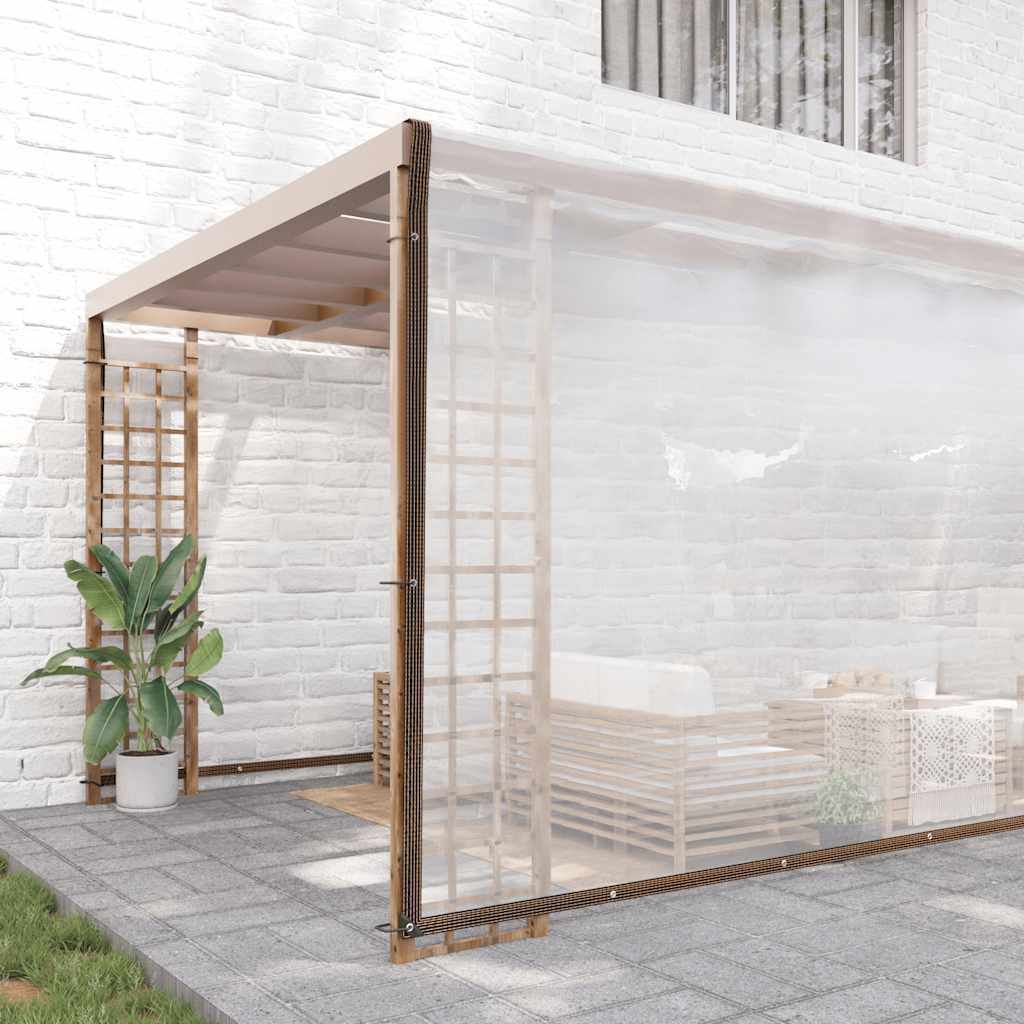 Doorzichtig zeildoek met zeilringen 10x10 m polyethyleen is nu te koop bij PeponiXL, paradijselijk wonen!