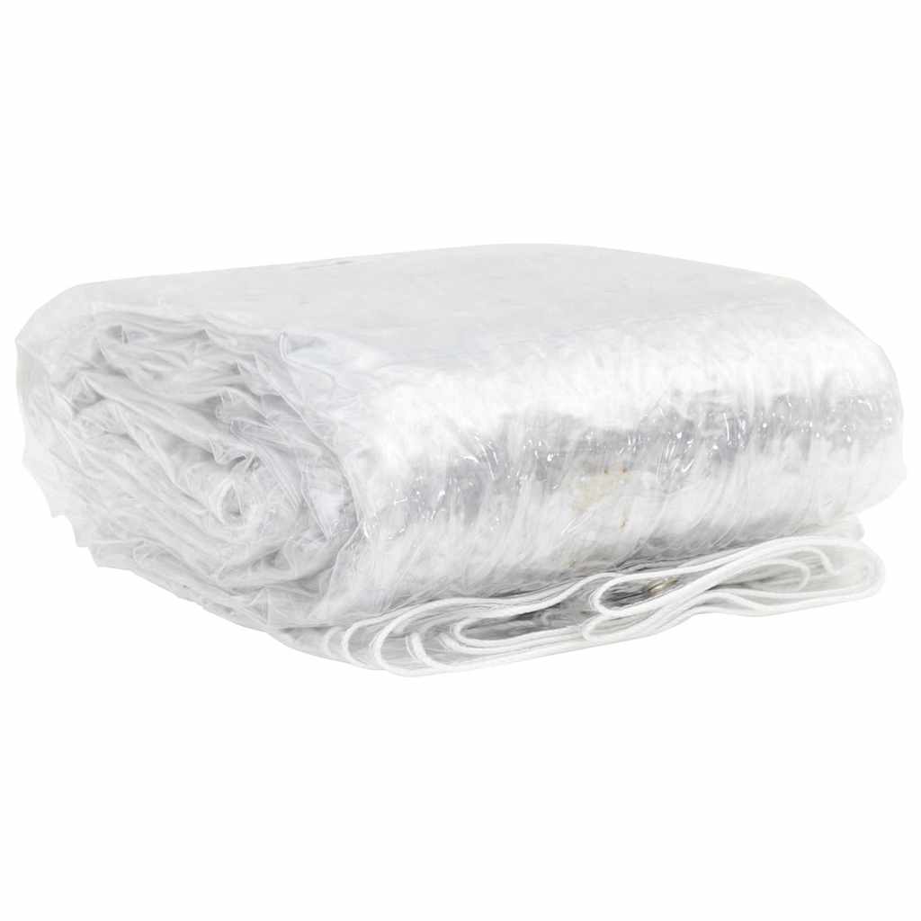 Doorzichtig zeildoek met zeilringen 1x8 m PVC is nu te koop bij PeponiXL, paradijselijk wonen!