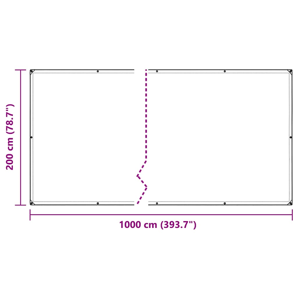 Doorzichtig zeildoek met zeilringen 2x10 m PVC is nu te koop bij PeponiXL, paradijselijk wonen!