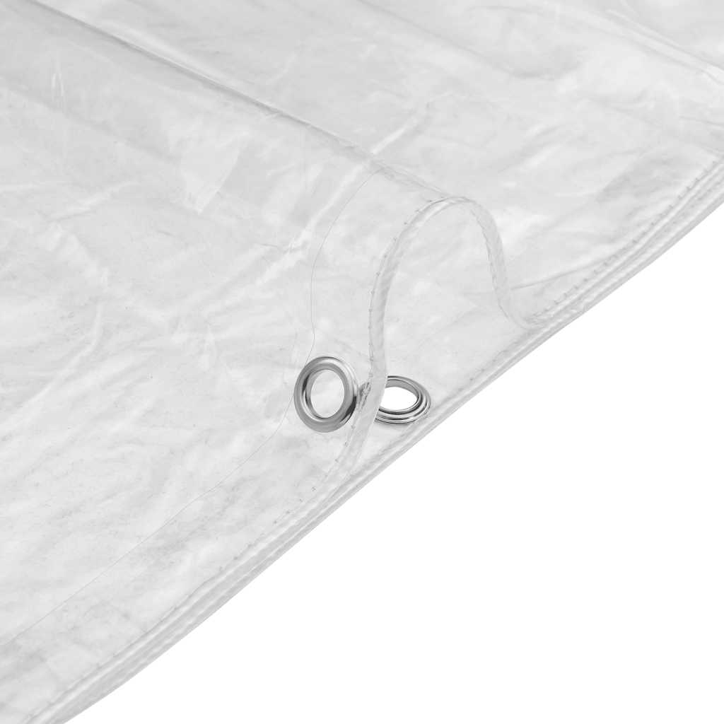 Doorzichtig zeildoek met zeilringen 4x8 m PVC is nu te koop bij PeponiXL, paradijselijk wonen!