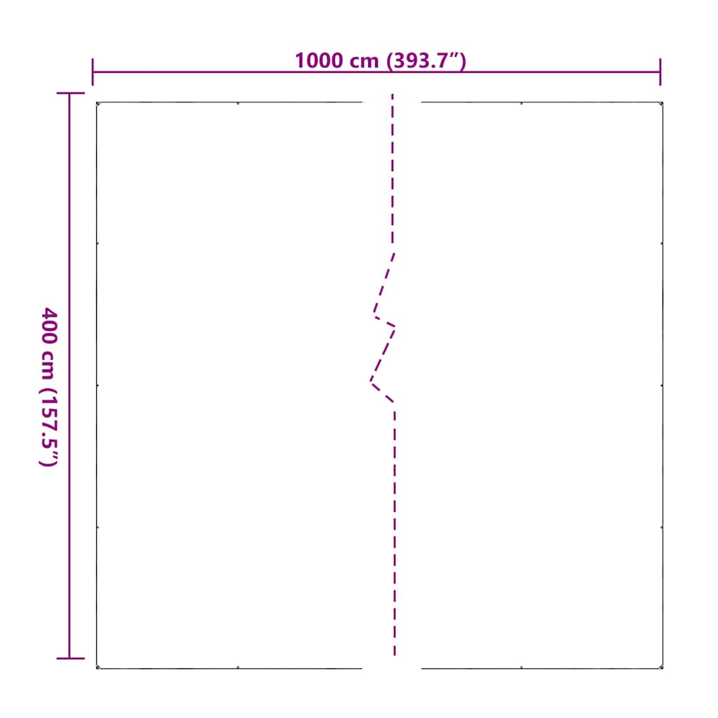 Doorzichtig zeildoek met zeilringen 4x10 m PVC is nu te koop bij PeponiXL, paradijselijk wonen!