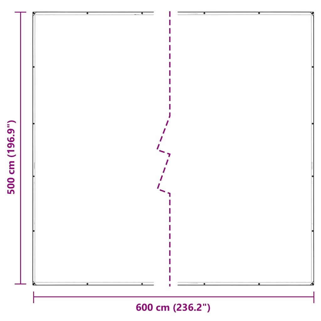 Doorzichtig zeildoek met zeilringen 5x6 m PVC is nu te koop bij PeponiXL, paradijselijk wonen!