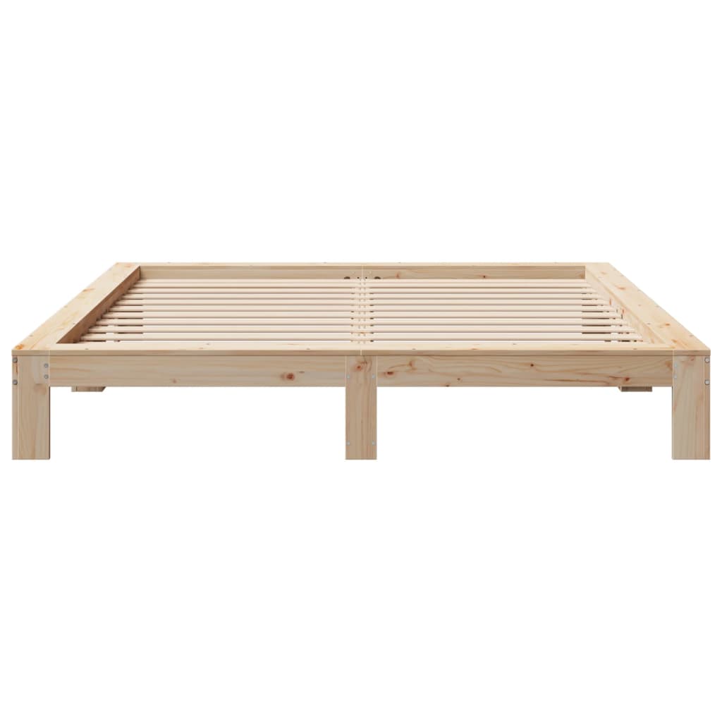 Bedframe zonder matras massief grenenhout 200x200 cm is nu te koop bij PeponiXL, paradijselijk wonen!