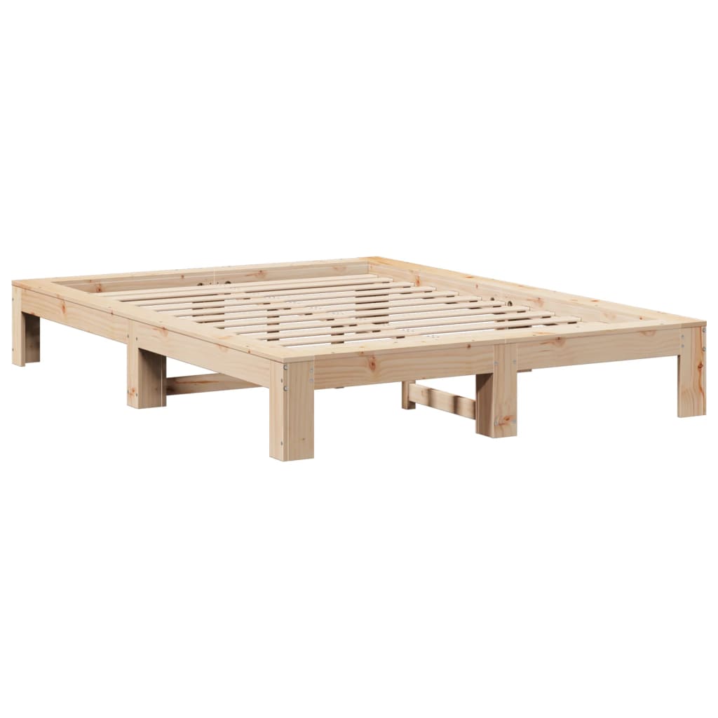 Bedframe zonder matras massief grenenhout 140x200 cm is nu te koop bij PeponiXL, paradijselijk wonen!