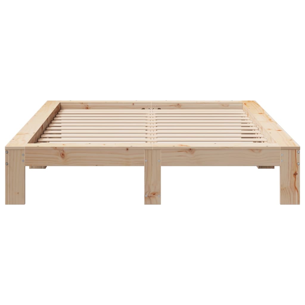 Bedframe zonder matras massief grenenhout 140x200 cm is nu te koop bij PeponiXL, paradijselijk wonen!