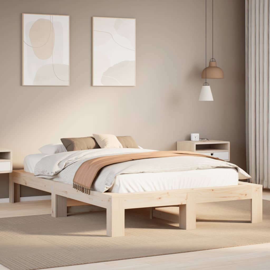 Bedframe zonder matras massief grenenhout 120x200 cm is nu te koop bij PeponiXL, paradijselijk wonen!