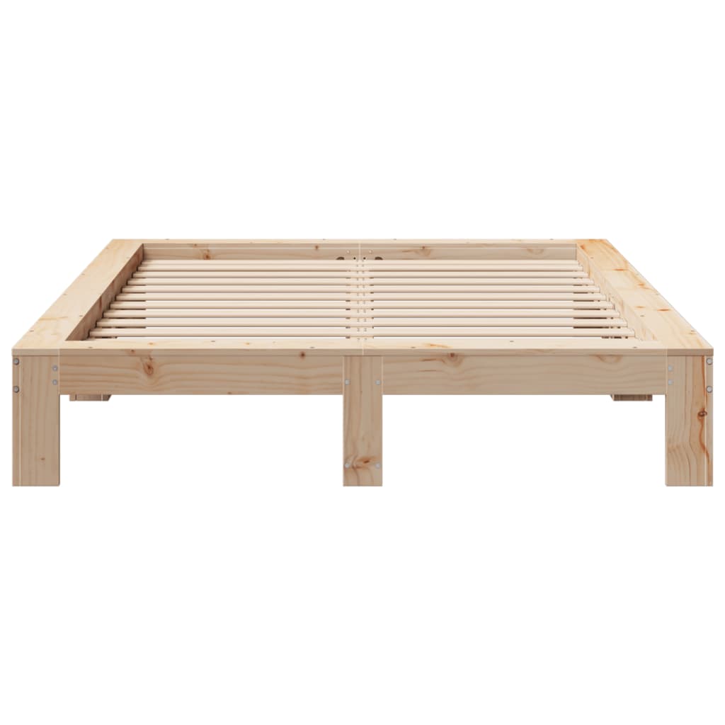 Bedframe zonder matras massief grenenhout 140x190 cm is nu te koop bij PeponiXL, paradijselijk wonen!