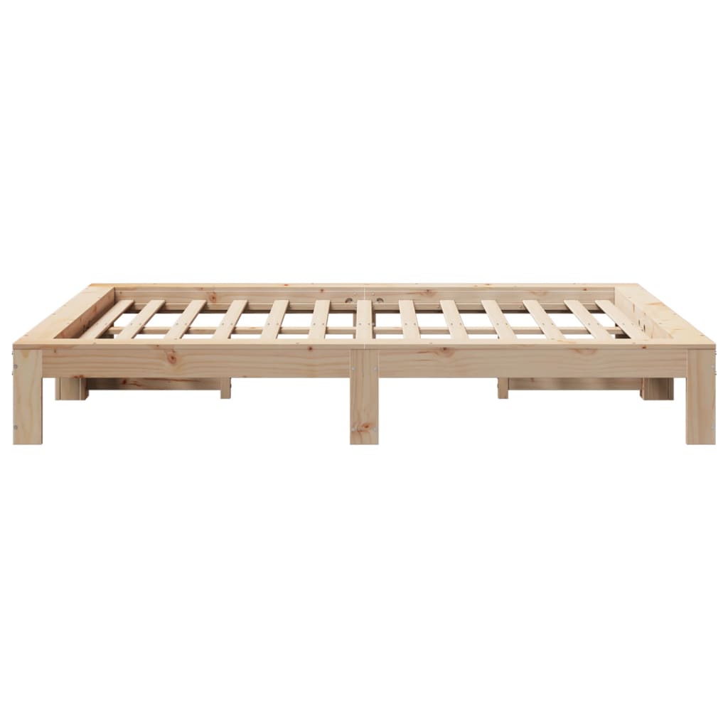 Bedframe zonder matras massief grenenhout 135x190 cm is nu te koop bij PeponiXL, paradijselijk wonen!