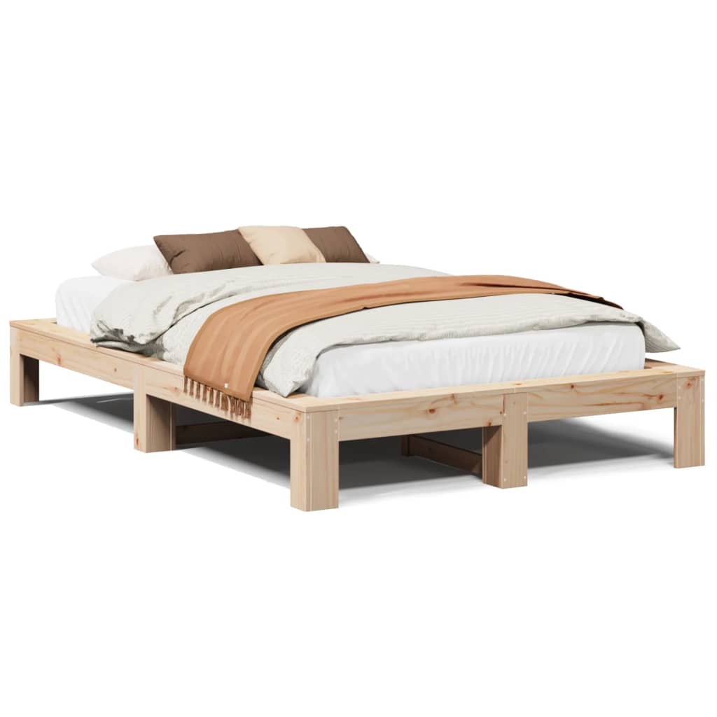 Bedframe zonder matras massief grenenhout 120x190 cm is nu te koop bij PeponiXL, paradijselijk wonen!