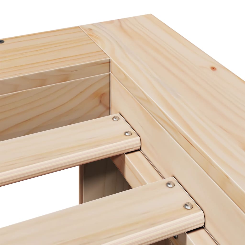 Bedframe zonder matras massief grenenhout 120x190 cm is nu te koop bij PeponiXL, paradijselijk wonen!