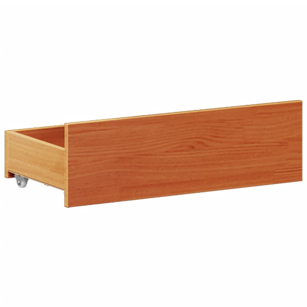 Bedframe zonder matras met hoofdbord grenenhout bruin 180x200cm is nu te koop bij PeponiXL, paradijselijk wonen!