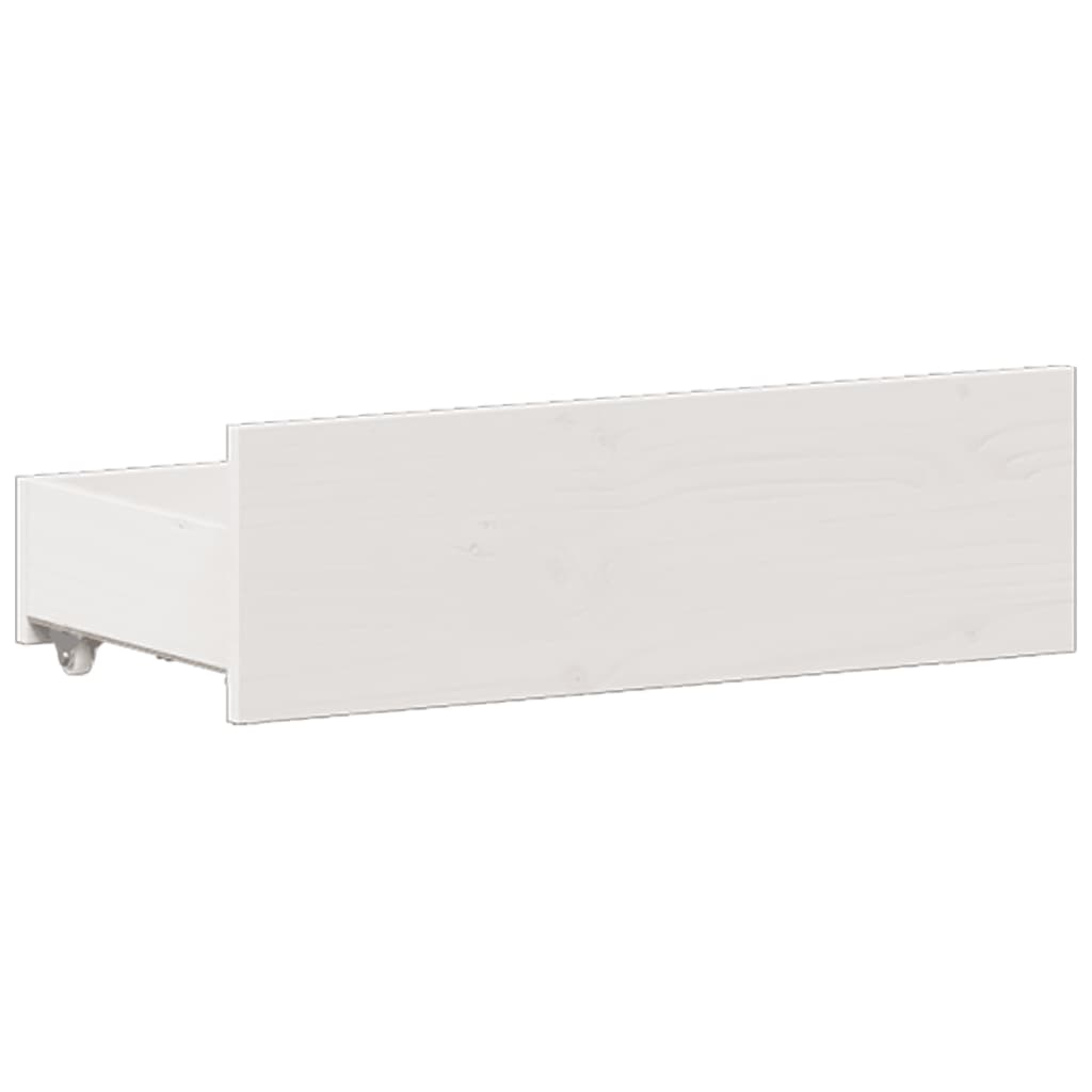Bedframe zonder matras met hoofdbord grenenhout wit 160x200 cm
