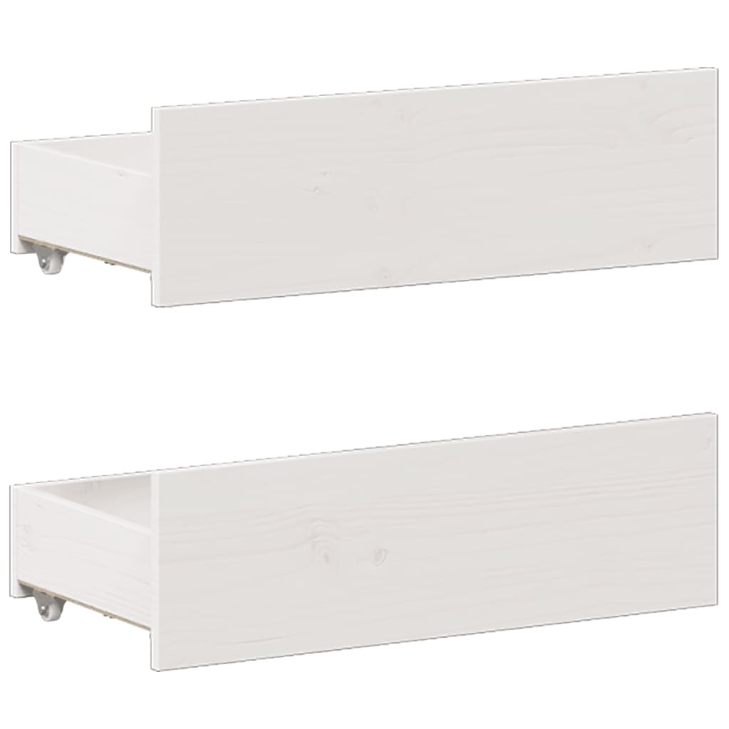 Bedframe zonder matras met hoofdbord grenenhout wit 150x200 cm is nu te koop bij PeponiXL, paradijselijk wonen!