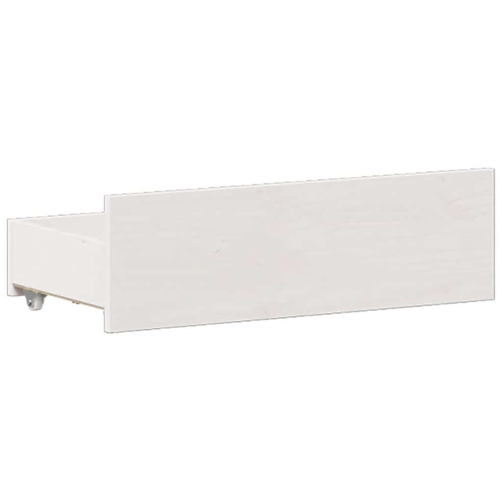 Bedframe zonder matras met hoofdbord grenenhout wit 150x200 cm is nu te koop bij PeponiXL, paradijselijk wonen!