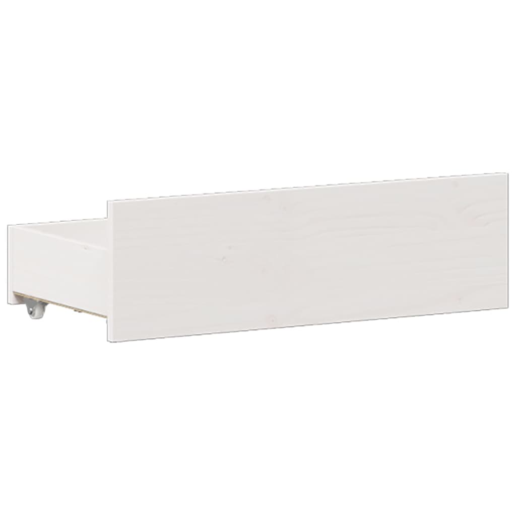 Bedframe zonder matras met hoofdbord grenenhout wit 140x200 cm is nu te koop bij PeponiXL, paradijselijk wonen!