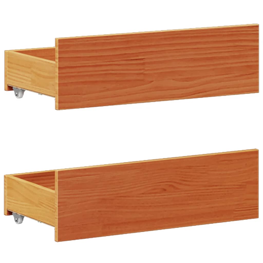 Bedframe zonder matras met hoofdbord hout wasbruin 140x200 cm is nu te koop bij PeponiXL, paradijselijk wonen!