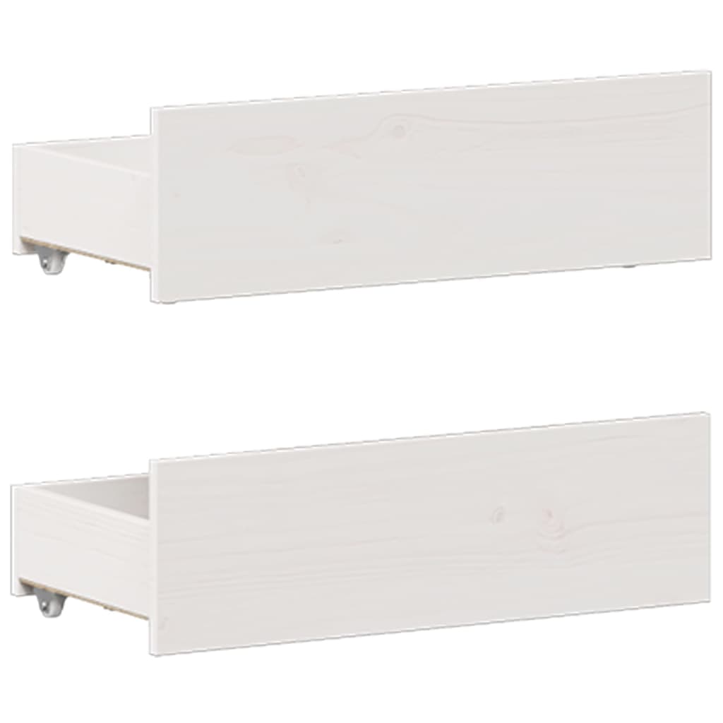Bedframe zonder matras met hoofdbord grenenhout wit 120x200 cm is nu te koop bij PeponiXL, paradijselijk wonen!
