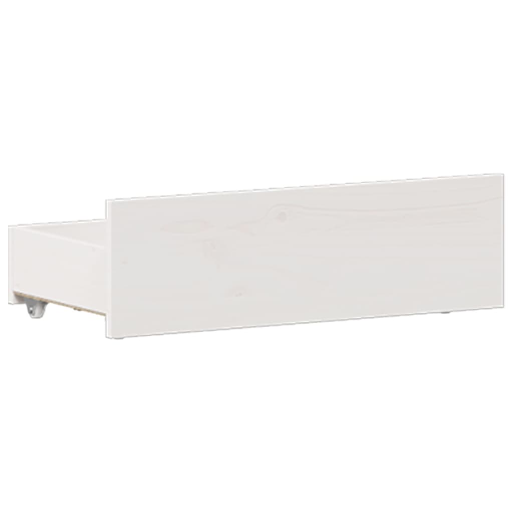 Bedframe zonder matras met hoofdbord grenenhout wit 120x200 cm is nu te koop bij PeponiXL, paradijselijk wonen!