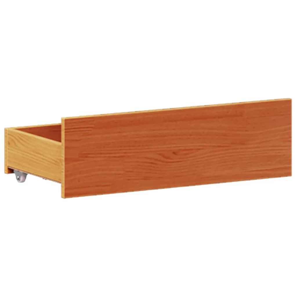 Bedframe zonder matras met hoofdbord hout wasbruin 120x200 cm is nu te koop bij PeponiXL, paradijselijk wonen!