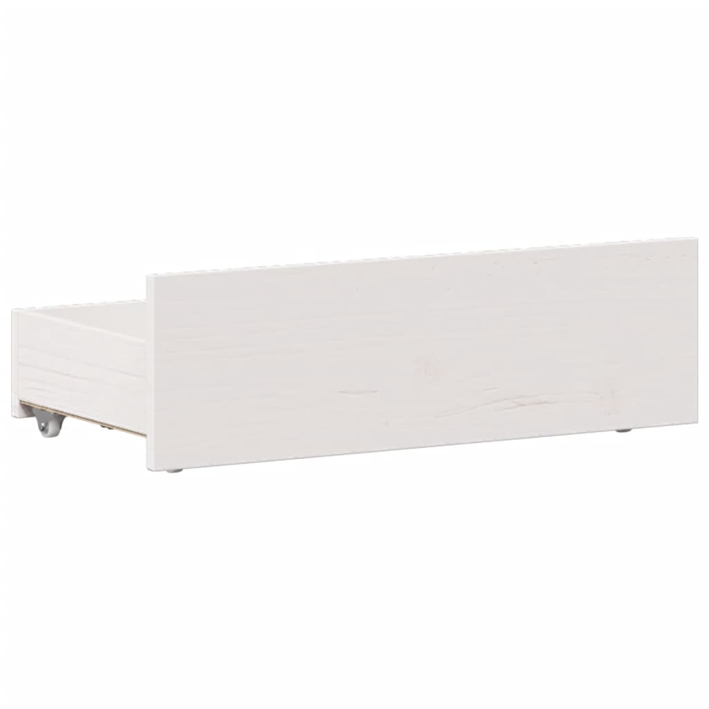 Bedframe zonder matras met hoofdbord grenenhout wit 90x200 cm is nu te koop bij PeponiXL, paradijselijk wonen!