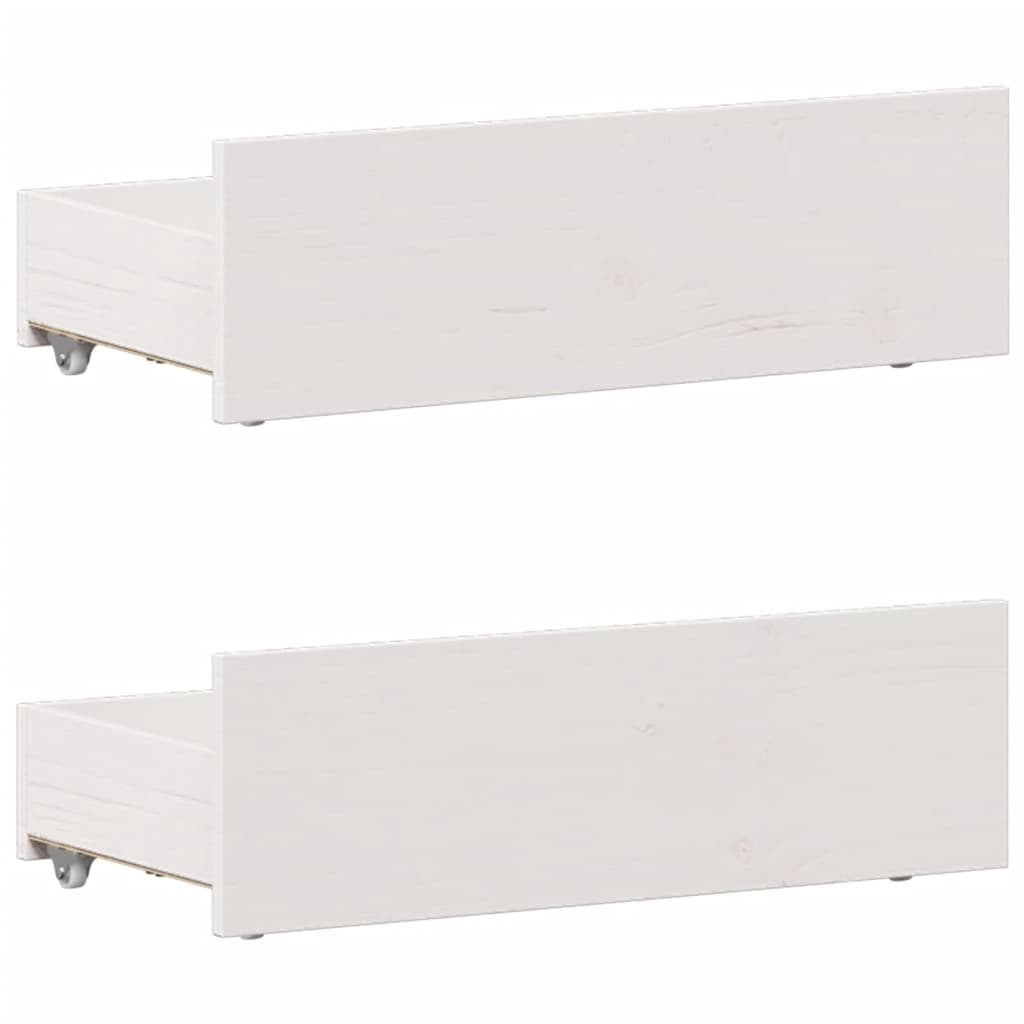 Bedframe zonder matras met hoofdbord grenenhout wit 90x200 cm is nu te koop bij PeponiXL, paradijselijk wonen!