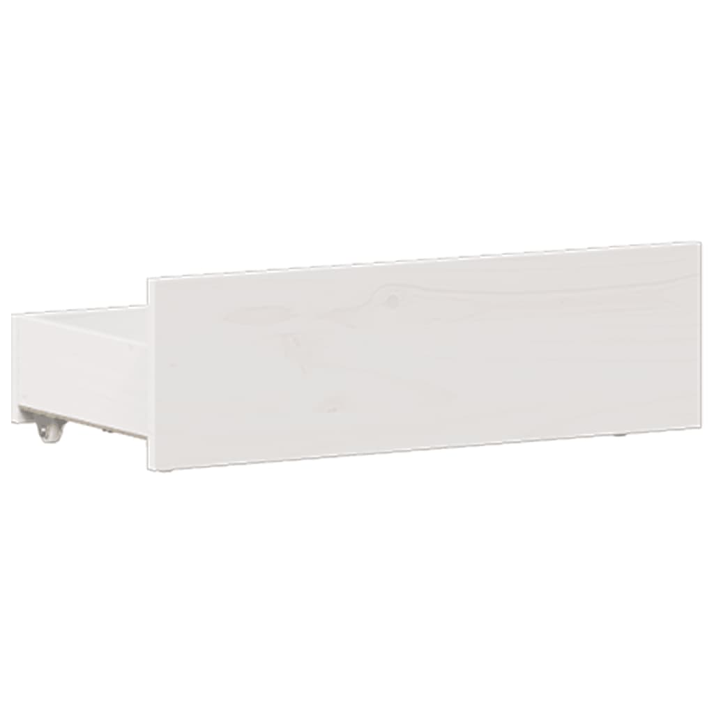 Bedframe zonder matras met hoofdbord grenenhout wit 135x190 cm is nu te koop bij PeponiXL, paradijselijk wonen!
