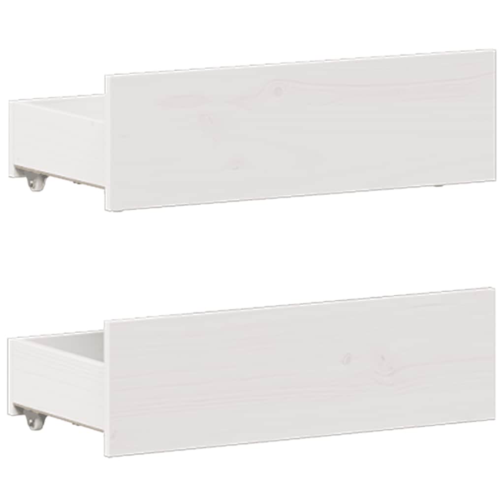 Bedframe zonder matras met hoofdbord grenenhout wit 120x190 cm is nu te koop bij PeponiXL, paradijselijk wonen!