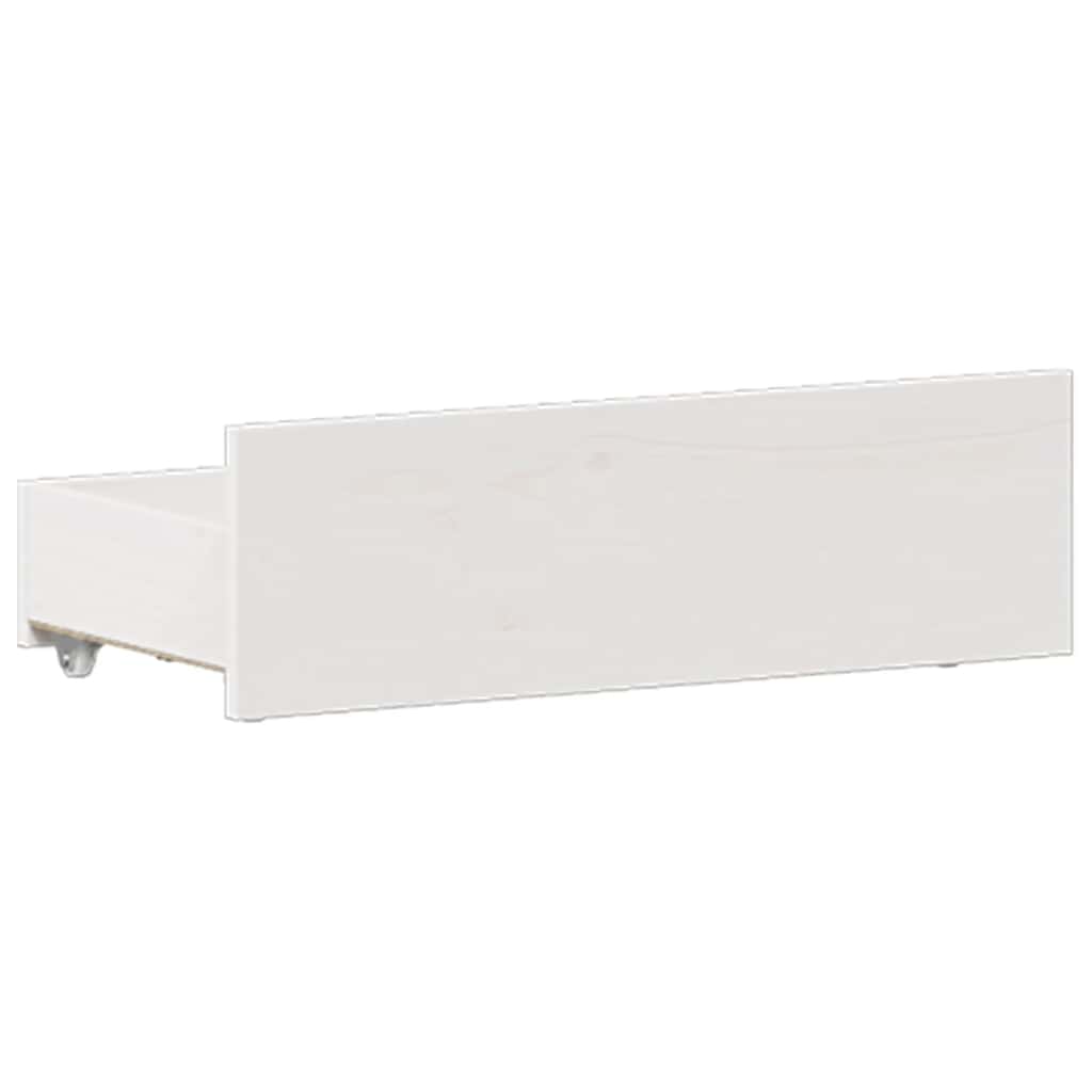 Bedframe zonder matras met hoofdbord grenenhout wit 120x190 cm is nu te koop bij PeponiXL, paradijselijk wonen!