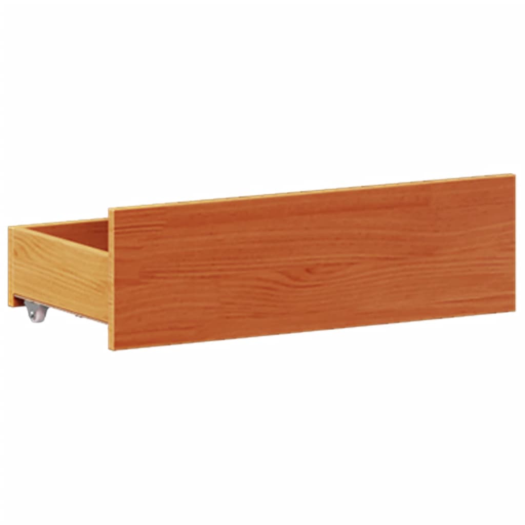 Bedframe zonder matras met hoofdbord hout wasbruin 120x190 cm is nu te koop bij PeponiXL, paradijselijk wonen!