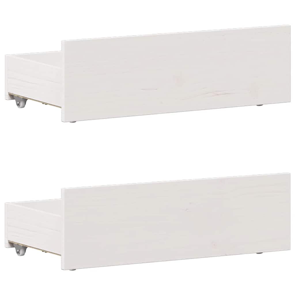 Bedframe met hoofdbord zonder matras grenenhout wit 75x190 cm is nu te koop bij PeponiXL, paradijselijk wonen!