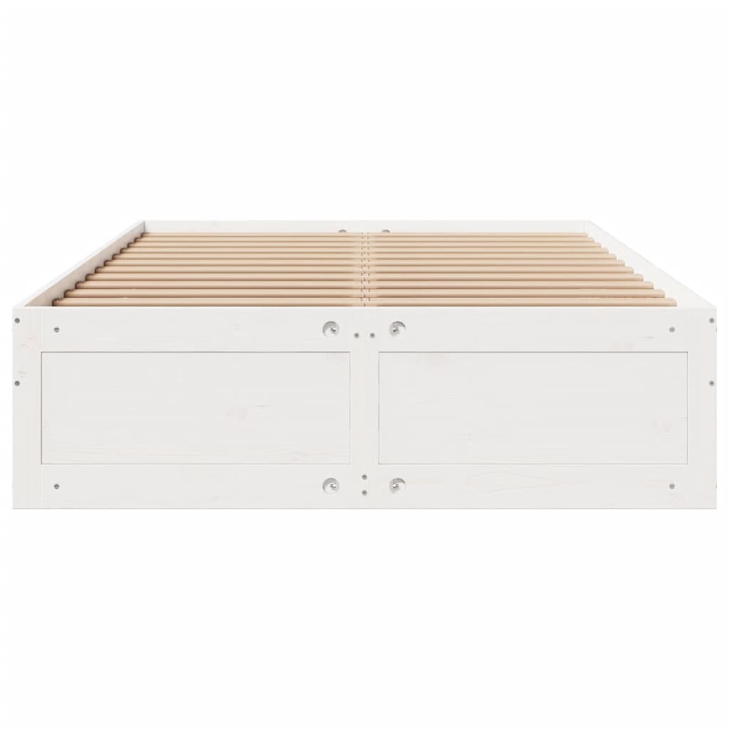 Bedframe zonder matras met lades grenenhout wit 140x200 cm is nu te koop bij PeponiXL, paradijselijk wonen!