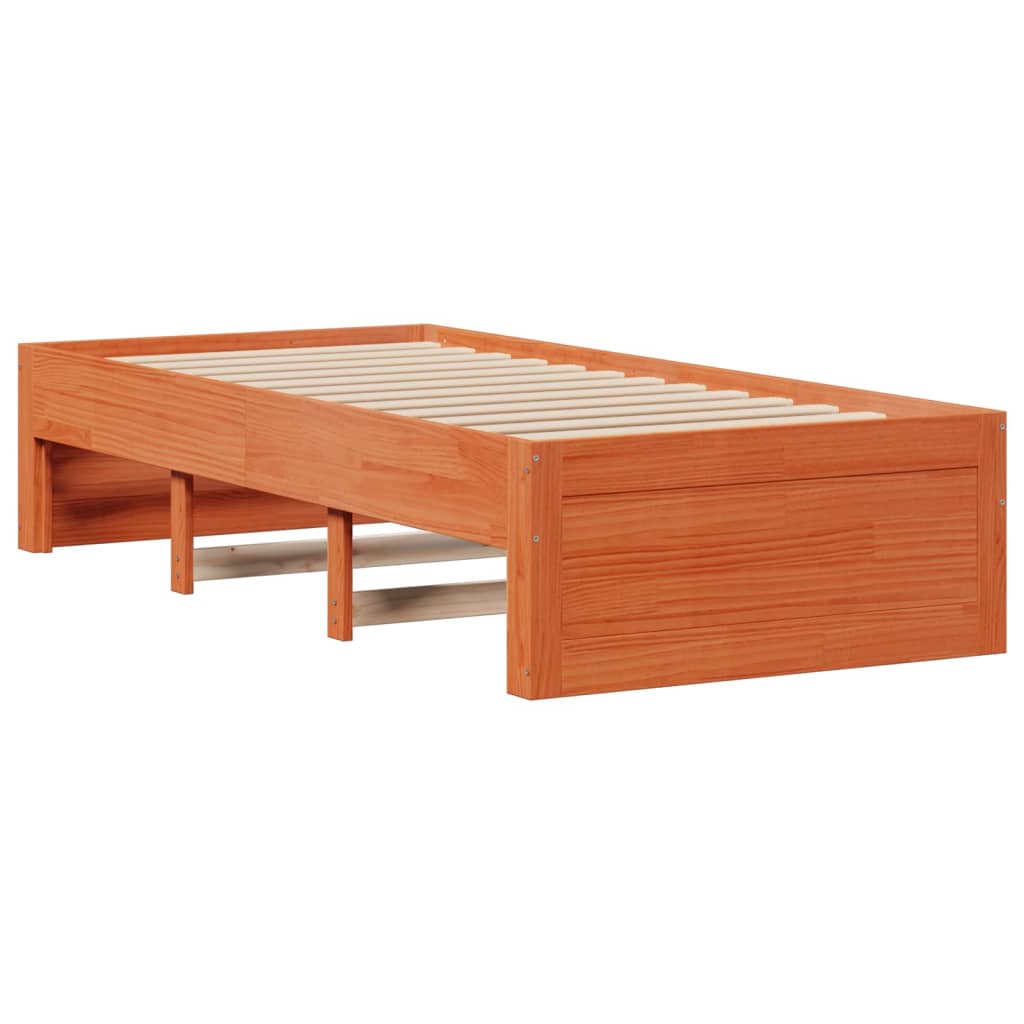 Bedframe zonder matras met lades grenenhout wasbruin 100x200 cm is nu te koop bij PeponiXL, paradijselijk wonen!