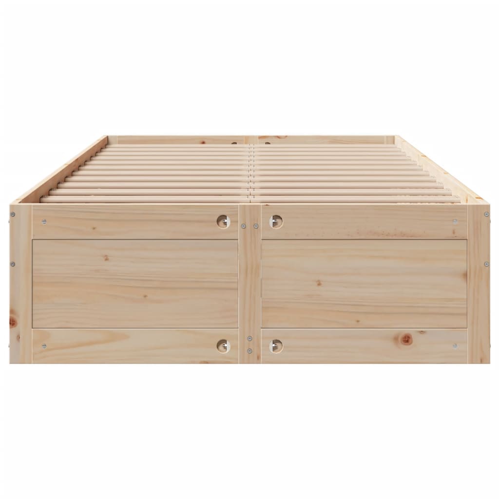 Bedframe zonder matras met lades massief grenenhout 135x190 cm is nu te koop bij PeponiXL, paradijselijk wonen!