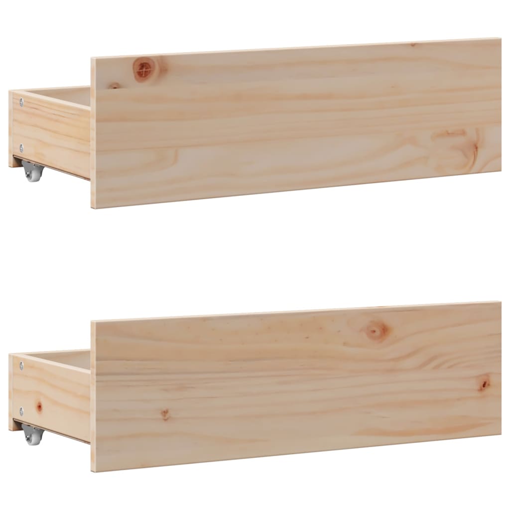 Bedframe zonder matras met lades massief grenenhout 135x190 cm is nu te koop bij PeponiXL, paradijselijk wonen!