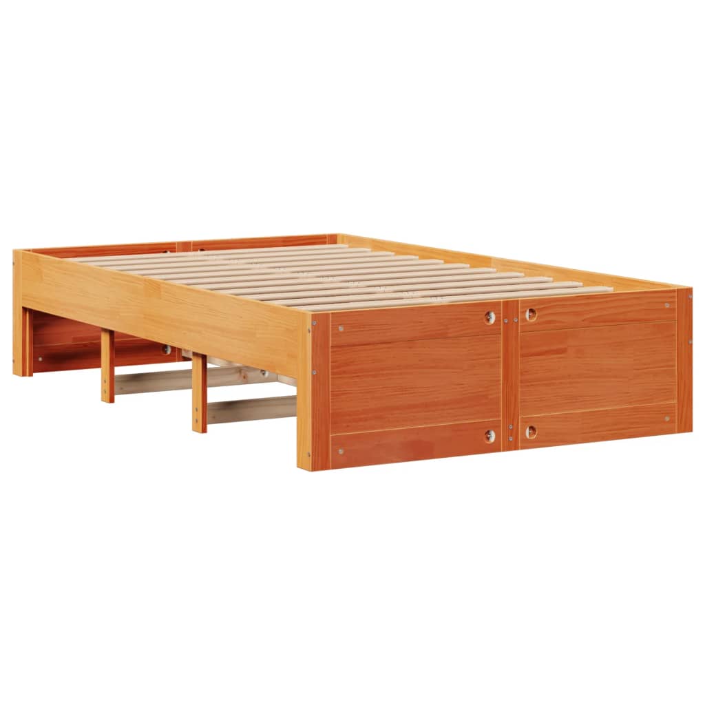 Bedframe zonder matras met lades grenenhout wasbruin 120x190 cm is nu te koop bij PeponiXL, paradijselijk wonen!