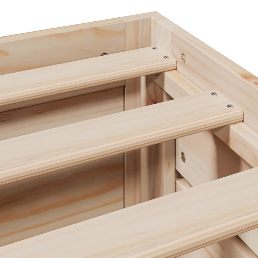 Bedframe zonder matras met lades massief grenenhout 75x190 cm is nu te koop bij PeponiXL, paradijselijk wonen!