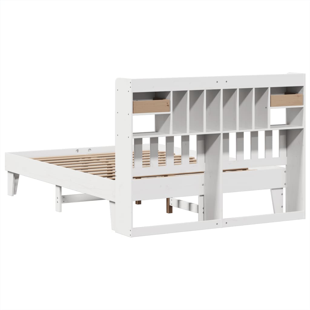 Bedframe zonder matras massief grenenhout wit 160x200 cm is nu te koop bij PeponiXL, paradijselijk wonen!
