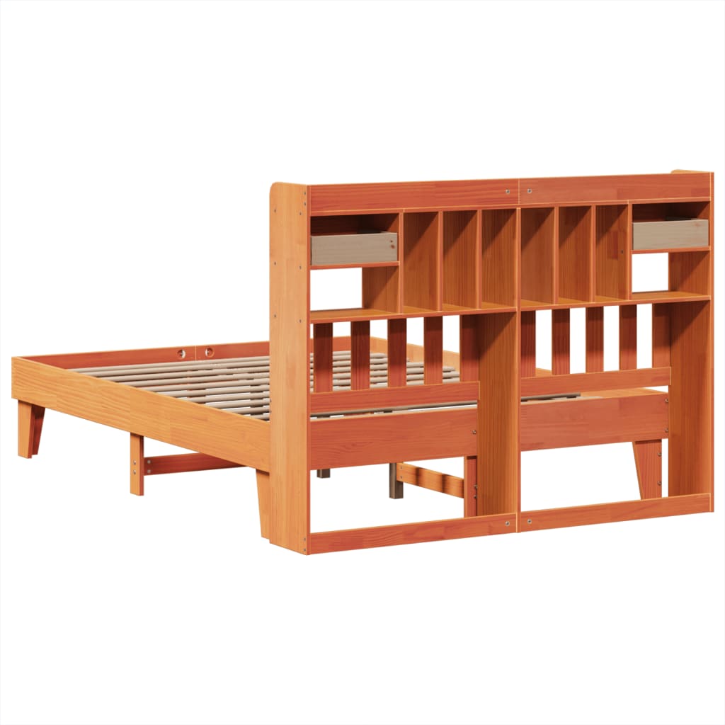 Bedframe zonder matras massief grenenhout wasbruin 150x200 cm is nu te koop bij PeponiXL, paradijselijk wonen!
