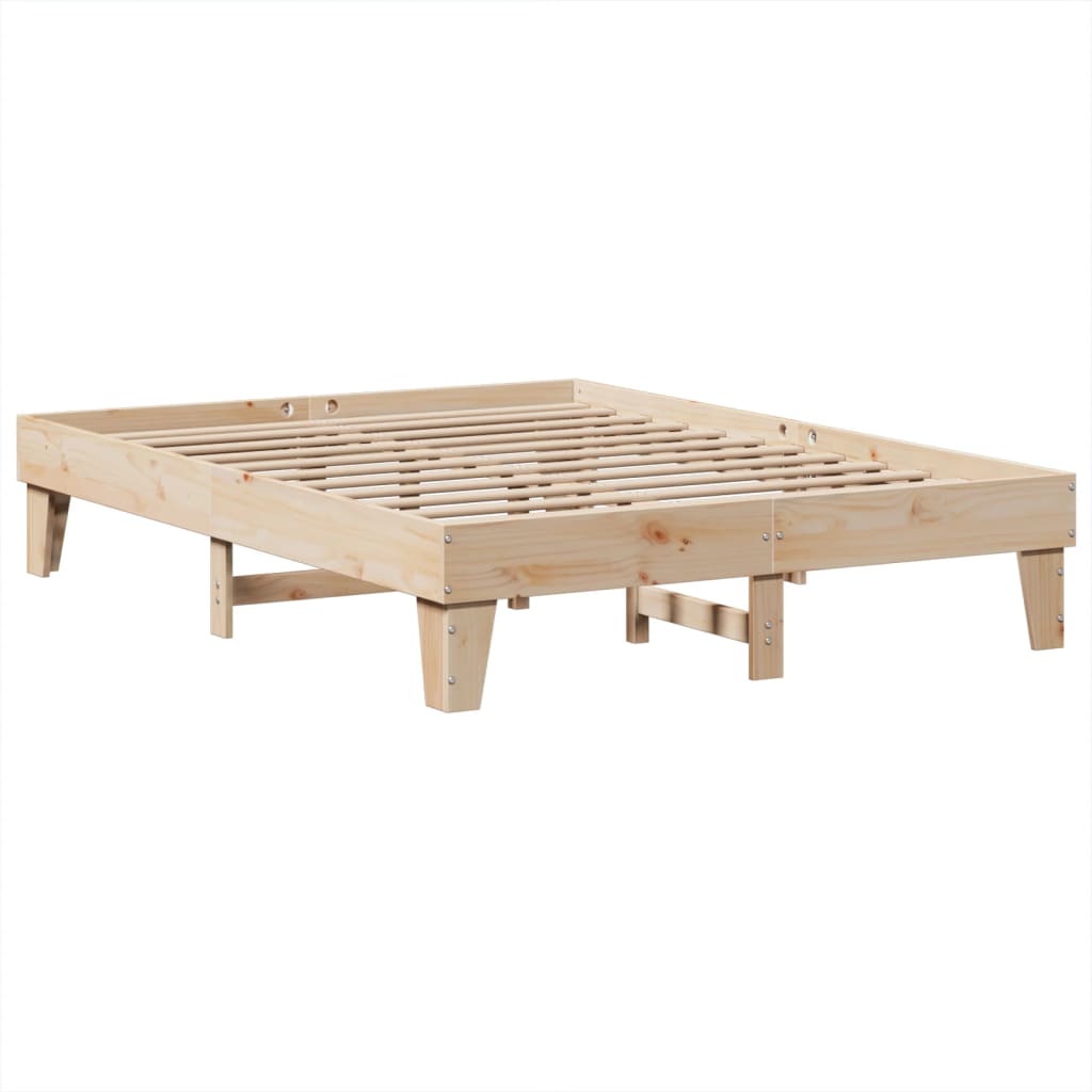 Bedframe zonder matras massief grenenhout 140x200 cm is nu te koop bij PeponiXL, paradijselijk wonen!