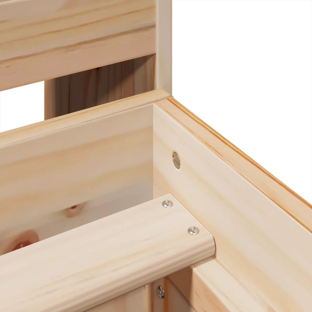 Bedframe zonder matras massief grenenhout 140x200 cm is nu te koop bij PeponiXL, paradijselijk wonen!