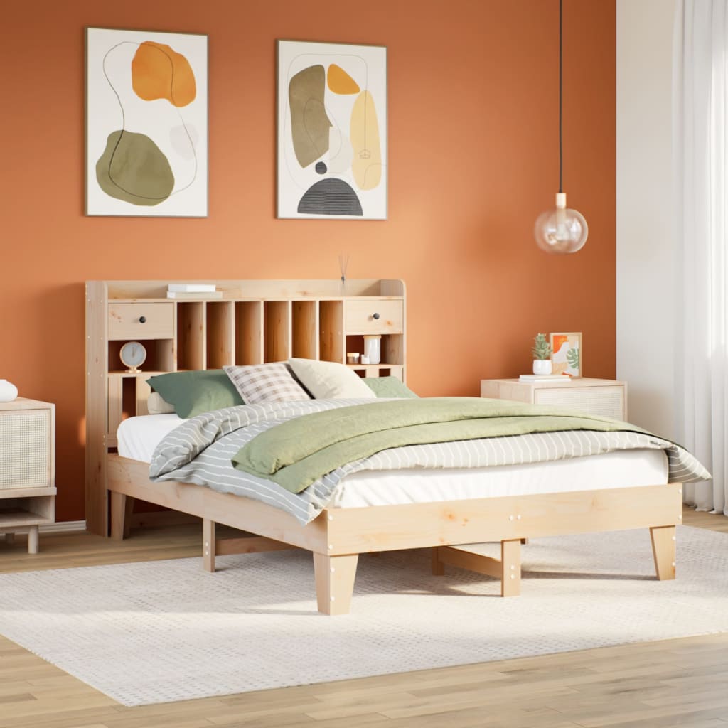 Bedframe zonder matras massief grenenhout 140x200 cm is nu te koop bij PeponiXL, paradijselijk wonen!