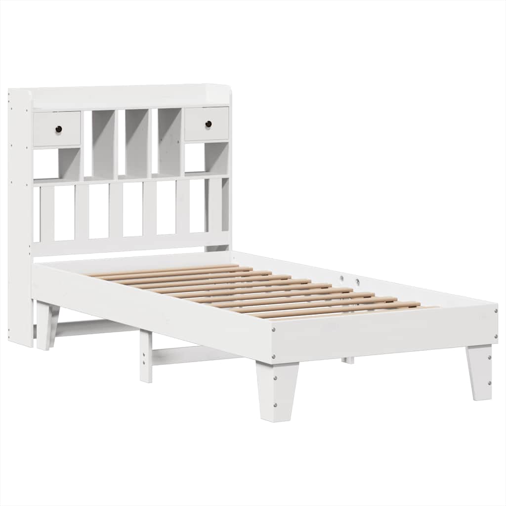 Bedframe zonder matras massief grenenhout wit 90x200 cm is nu te koop bij PeponiXL, paradijselijk wonen!