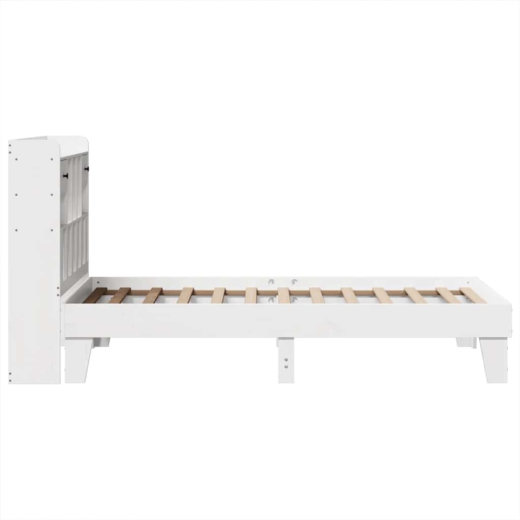 Bedframe zonder matras massief grenenhout wit 90x200 cm is nu te koop bij PeponiXL, paradijselijk wonen!