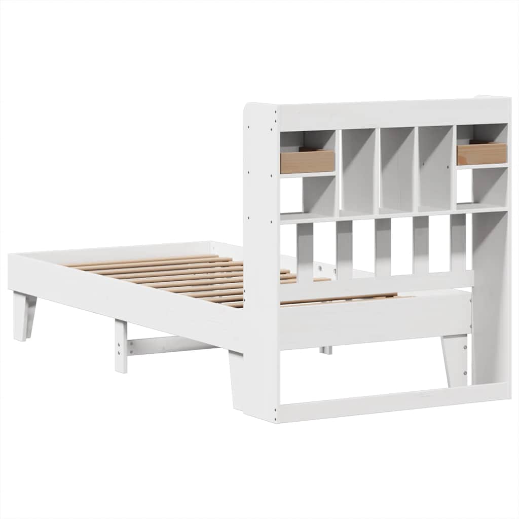 Bedframe zonder matras massief grenenhout wit 90x200 cm is nu te koop bij PeponiXL, paradijselijk wonen!