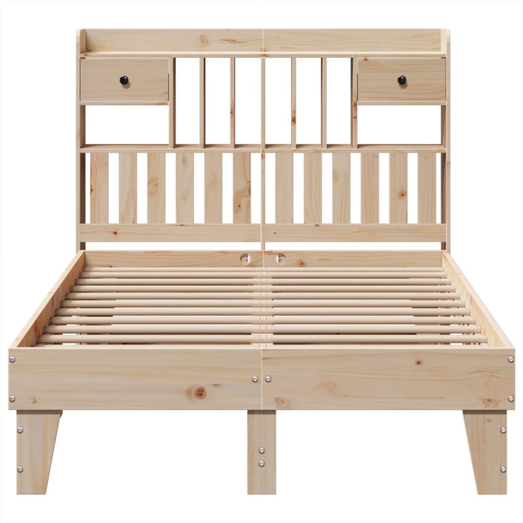 Bedframe zonder matras massief grenenhout 135x190 cm
