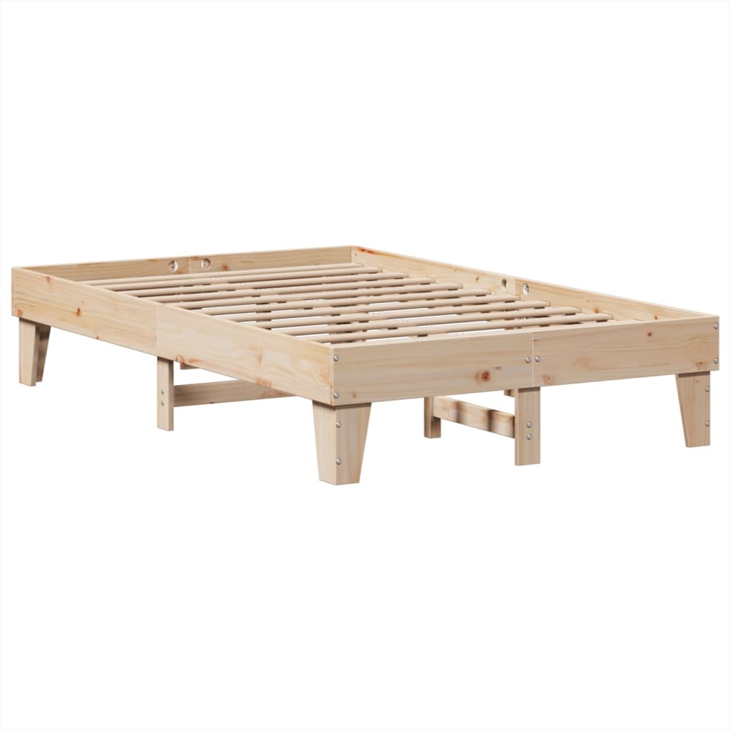 Bedframe zonder matras massief grenenhout 135x190 cm