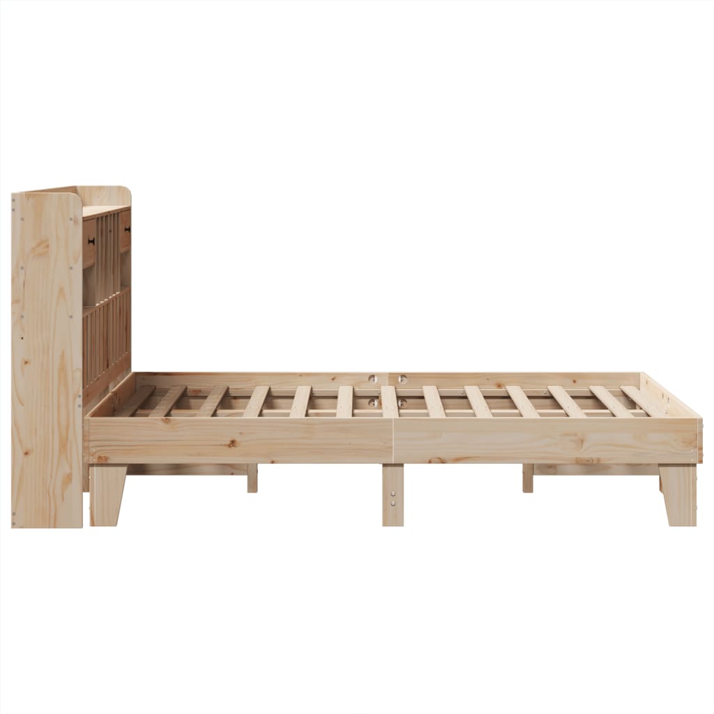 Bedframe zonder matras massief grenenhout 135x190 cm