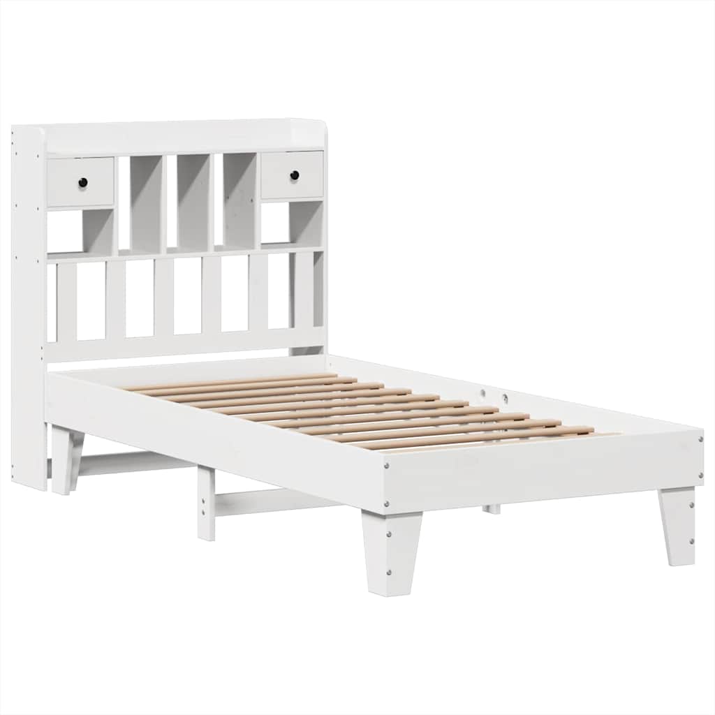 Bedframe zonder matras massief grenenhout wit 90x190 cm is nu te koop bij PeponiXL, paradijselijk wonen!